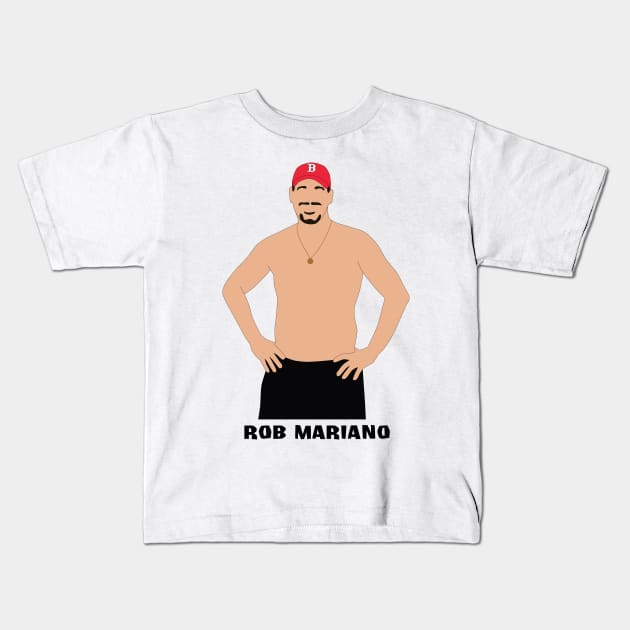 Rob Mariano Kids T-Shirt by katietedesco